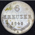 AVSTRIJA 6 Kreuzer 1848 A - Franz Joseph I