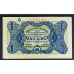 Slovenija 1 lira 1944 (serija D) - XF