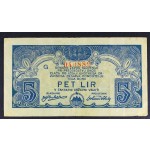 Slovenija 5 lir 1944 (serija G) - VF+