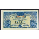 Slovenija 5 lir 1944 (serija G) - XF-