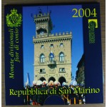 SAN MARINO 1, 2, 5, 10, 20, 50 Centov & 1, 2, 5 Euro 2004