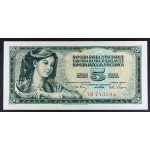 5 dinarjev 1968 - AR - UNC