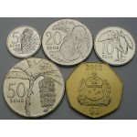 SAMOA 5 Sene 2002, 10 Sene, 20 Sene, 50 Sene & Tala 2010  - Lot 5 kovancev - UNC