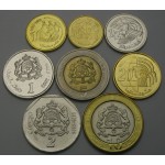MOROKO 5 Santimat / 10 Dirhams 2002  - Lot 8 kovancev - UNC