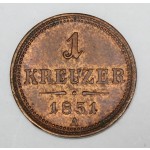 AVSTRIJA 1 Kreuzer 1851 A