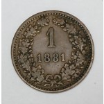 AVSTRIJA 1 Kreuzer 1881