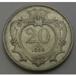 AVSTRIJA 20 Heller 1892 - VF
