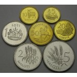 LESOTO 5 Lisete / 5 Maloti 1998 - Lot 7 kovancev - UNC