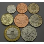 GUERNSEY Penny / 2 Pounds 1998/2008 - Lot 8 kovancev - UNC