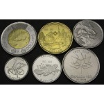 KANADA 5 Cents / 2 Dollars 2017 - Lot 6 kovancev - UNC
