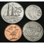 KAJMANSKI OTOKI 1 Cent / 25 Cents 2008 - Lot 4 kovancev - UNC