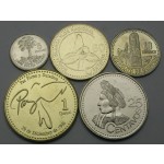 GUATEMALA 5 Centavos / 1 Quetzal 2000/2008 - Lot 5 kovancev - UNC