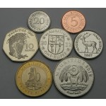 MAURITIUS 5 Cents / 20 Rupees 1997/2012  - Lot 7 kovancev - UNC