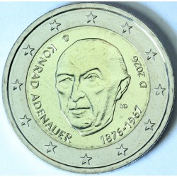 NEMČIJA 2€ 2026 - 150. rojstni dan Konrada Adenauerja (A,D,F,G,J)