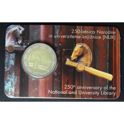 SLOVENIJA 2€ 2024 - 250 letnica Narodne in univerzitetne knjižnice - kartica 