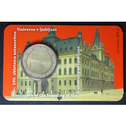 SLOVENIJA 2€ 2019 - 100. obletnica ustanovitve Univerze v Ljubljani - kartica 