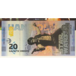 STAR WARS 20 Galactic Credits 2025 - Han Solo - UNC