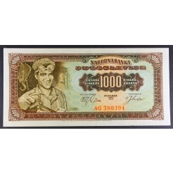 1000 dinarjev 1963 - AG - UNC