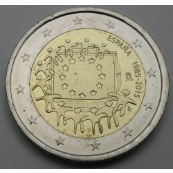 ŠPANIJA 2€ 2015 - 30. obletnica zastave Evropske unije