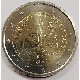 VATIKAN 2€ 2021 - 700. obletnica smrti Danteja Alighierija