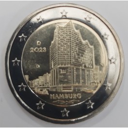 NEMČIJA 2€ 2023 - Hamburg The Elbphilharmonie - (A,D,F,G,J)