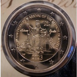 MALTA 2€ 2023 - 225. obletnica prihoda Francozov na Malto