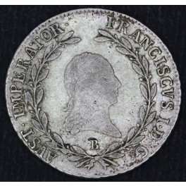 AVSTRIJA 20 Kreuzer 1809 B - Franz II (I).