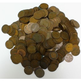 NEMČIJA - 2 Pfennig - Lot cca. 1200g kovancev različnih letnic in kovnic.