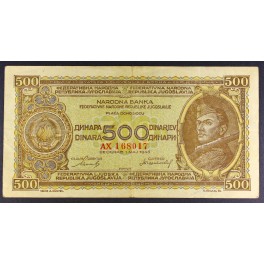 500 dinarjev 1946 - AX - VF 