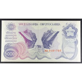 500000 dinarjev 1989 - AD - UNC