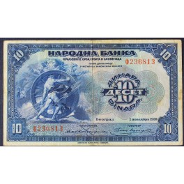 10 dinarjev 1920 - VF