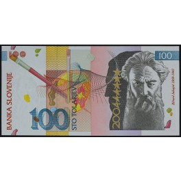 100 tolarjev UNC (pretisk 2004)