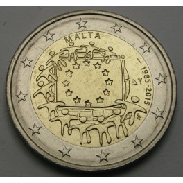 MALTA 2€ 2015 - 30. obletnica zastave Evropske unije
