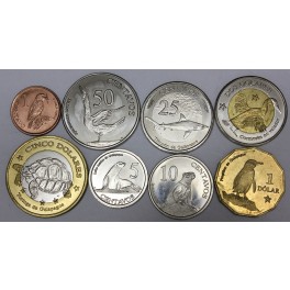 Galapaški otoki 1, 5, 10, 25, 50 Centavos & 1, 2, 5 Dolares - 2008