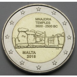 MALTA 2€ 2018 - Mnajdra Temple