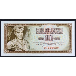 10 dinarjev 1968 UNC (6 cifer)