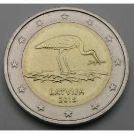 LATVIJA 2€ 2015 - Črna Štorklja