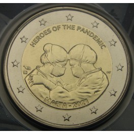 MALTA 2€ 2021 - Heroji pandemije