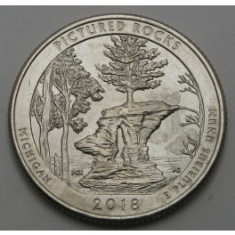 ZDA 25 Cents 2018 - Pictured Rocks National Lakeshore (San Francisco)