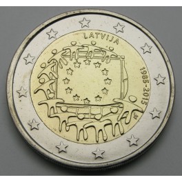 LATVIJA 2€ 2015 - 30. obletnica zastave Evropske unije
