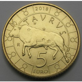 SAN MARINO 5€ 2018 - Zodiac - Taurus