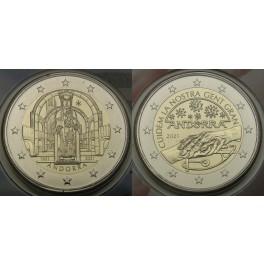 ANDORRA 2€ 2021 -  Lady Meritxell & Pandemija - Skrb za starejše